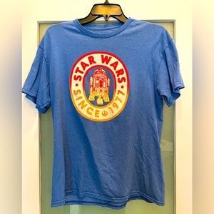 Star Wars R2D2 V Fifth Sun Since 1977 Royal Blue T-shirt Size Medium